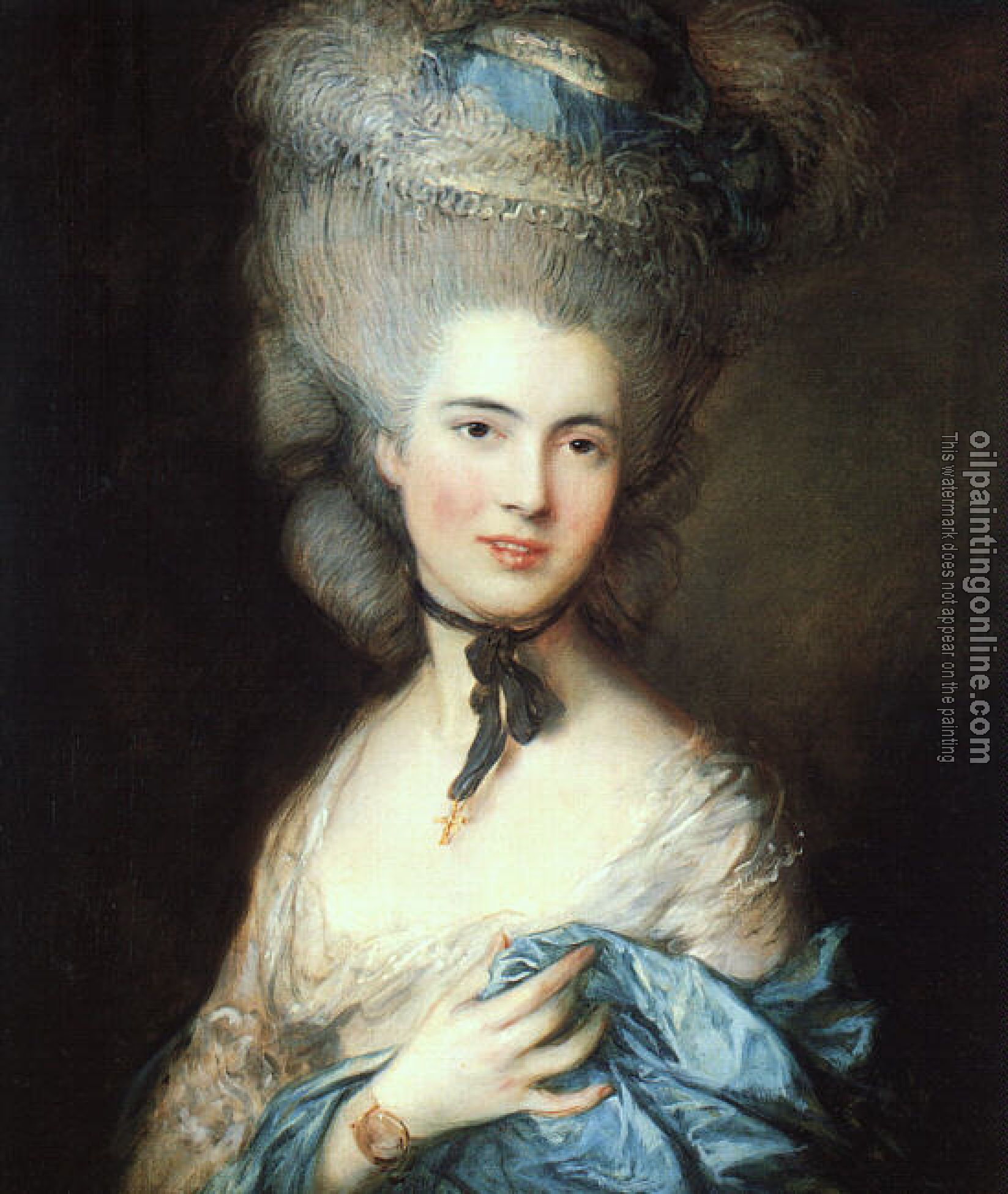 Gainsborough, Thomas - Portrait of a Lady in Blue